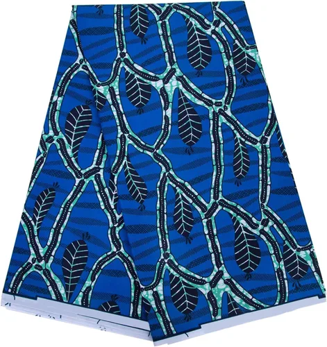 Miniatura 9 de BintaRealWax Tela africana de 6 yardas de tela tribal con estampado de cera vintage Ankara para coser vestido de fiesta