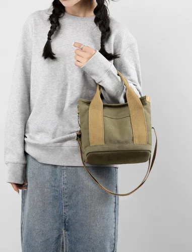 Miniatura 7 de Bolso de mano pequeño con cremallera para mujer, bolso cruzado de lona, bolso de hombro, bolso de mano, bolso de mensajero 2023