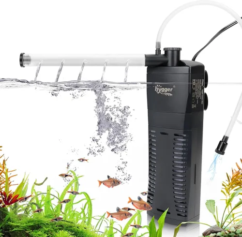 Miniatura 8 de hygger Filtro de esquina para pecera 80GPH para acuario de 5 ~ 10 galones