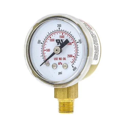 Miniatura 7 de PIC Gauges 501D-UNO-158C-C 0-30 PSI, UL reconocido, No usar medidor de presión de aceite, 1 1/2 dial, 1/8 macho NPT, Montaje inferior, Escala doble