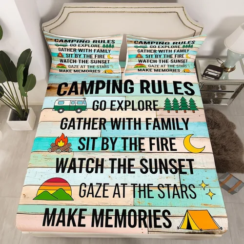Miniatura 37 de Erosebridal Fishing Fitted Sheet Twin for Boys, Big Pike Fish Black Bed Sheets for Rustic Farmhouse Lake House Decor, Fishing Bedding Set Marine