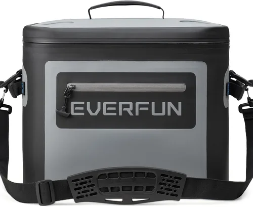 EVERFUN Enfriador suave de 30 latas, portátil de 24 cuartos de galón, aislado, pequeña lonchera refrescante para hombres y mujeres, bolsa de hielo a