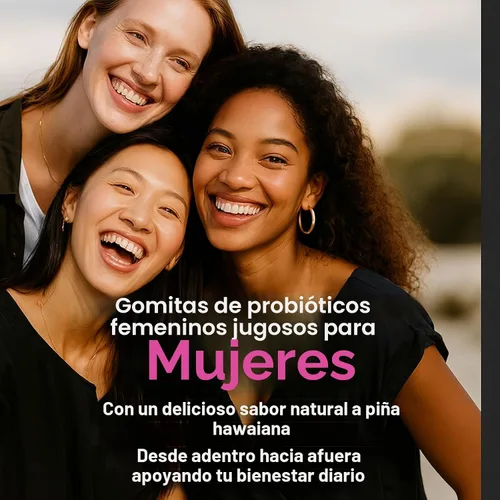 Miniatura 5 de Her Juicy Gomitas Probióticas para Mujeres: Apoyan el Bienestar Femenino y el Equilibrio del pH, Veganas Naturales, Sabor Piña, Mezcla