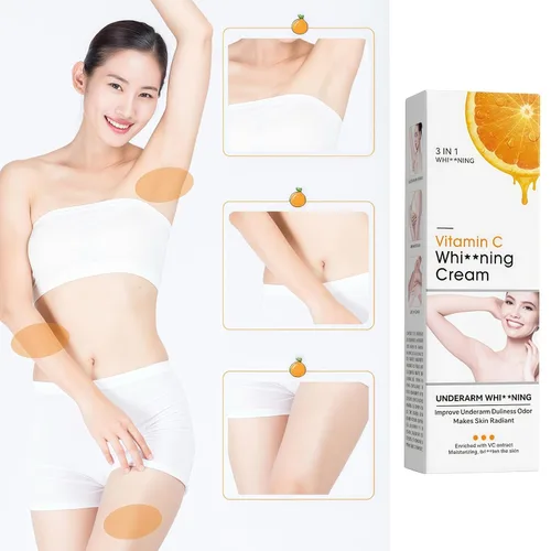 Miniatura 3 de Q.Z.Art Crema facial y corporal con vitamina C Aclarante para Axilas, Zonas Íntimas y Manchas Corporales - 1.76 oz