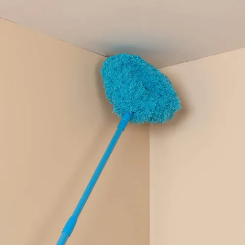 Miniatura 3 de LivingSURETM - Ventilador de techo de microfibra reutilizable con mango extensible, cepillo de poliéster extraíble, mango hecho de metal duradero