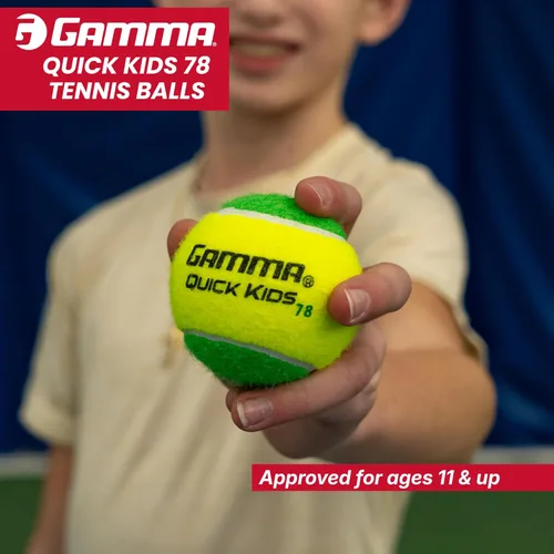 Miniatura 5 de GAMMA Quick Kids Training Tennis Balls for Kids & Beginners, Low-Compression Core Reduces Speed & Bounce, Great for Tennis Practice, USTA & ITF