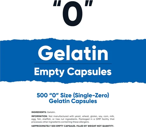 Miniatura 2 de Nutricost Cápsulas vacías de gelatina tamaño 0-500 cápsulas de gel vacías transparentes '0' - Kosher, sin OMG, sin soja, sin gluten