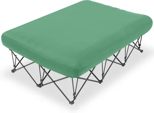 Miniatura 13 de KAMPKEEPER - Cama de Campamento, Camas de Campamento para Adultos, Cama Plegable de Campamento con Colchón de Aire Inflable y Bolsa de Transporte