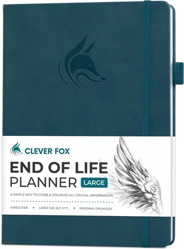 Miniatura 15 de Clever Fox Planificador de fin de vida - Organizador de arreglos finales para beneficiarios, preparación de testamentos, últimos deseos y Negro