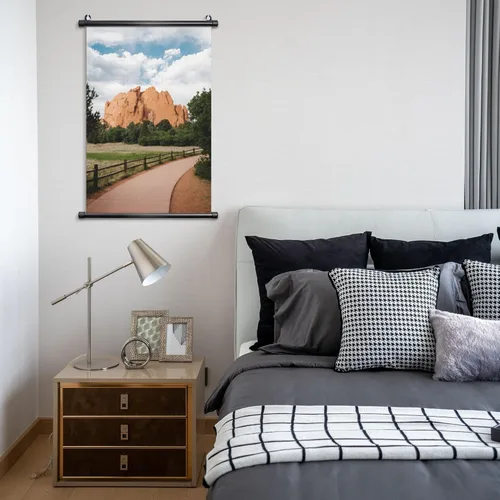 Miniatura 2 de Pósteres colgantes personalizados para pared, añade tu propio texto personalizado, imagen de texto personalizado, pintura de pergamino colgante