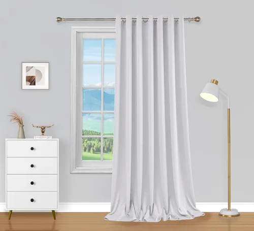 Miniatura 45 de PI Cortinas opacas para dormitorio, tratamiento de ventana con aislamiento térmico de anillo superior, cortinas oscurecedoras de habitación