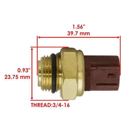 Miniatura 2 de Caltric Interruptor de sensor térmico para ventilador compatible con Yamaha Yzfr6 YZF-R6 R6 1999-2002
