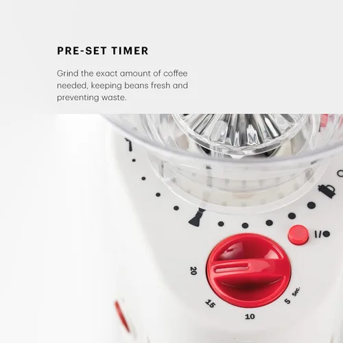 Miniatura 5 de Molino de café eléctrico con cuchillas Bodum Bistro, Blanco