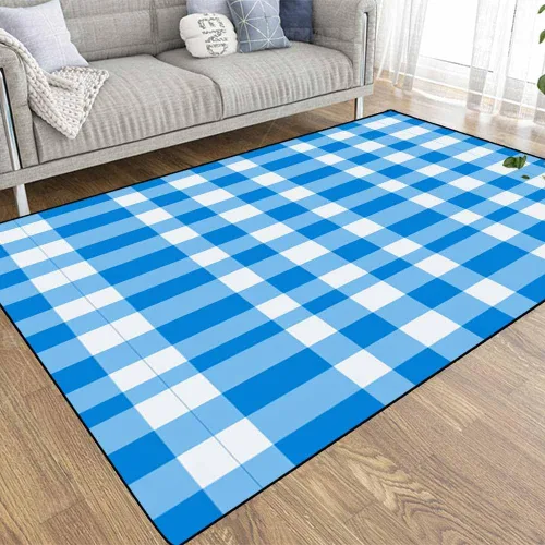 Miniatura 58 de TOMWISH - Alfombra abstracta pintada a mano en blanco y negro con pintura dorada, sala de estar, dormitorio, decoración de suelo, alfombra