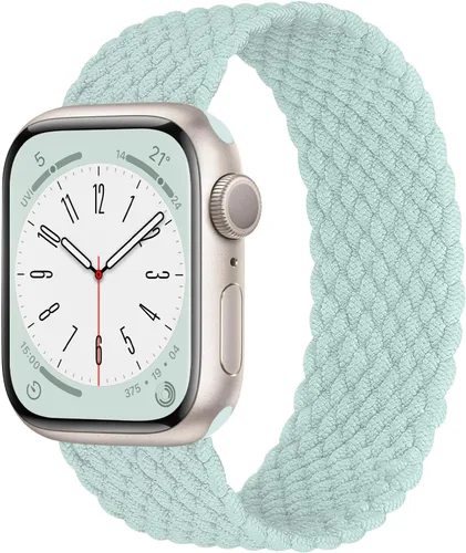 Miniatura 16 de Correa elástica de nylon trenzada Solo Loop, compatible con correas de Apple Watch de 1.496 pulgadas, 1.575 pulgadas, 1.614 pulgadas, 1.654