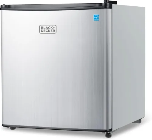 Miniatura 9 de BLACK+DECKER Refrigerador compacto de 2.5 pies cúbicos, certificado ENERGY STAR, mini refrigerador de una sola puerta con compartimento enfriador