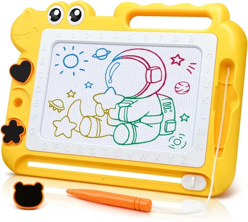 AiTuiTui Tablero magnético de dibujo para niños pequeños, regalo para niñas y niños, escritura de bocetos a color, garabatos, juegos de viaje,