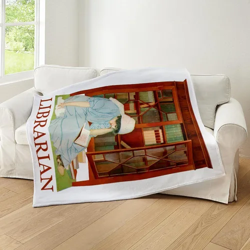 Miniatura 4 de CafePress Librarian by Coles Phillips - Manta de forro polar súper suave, 60 x 50 pulgadas