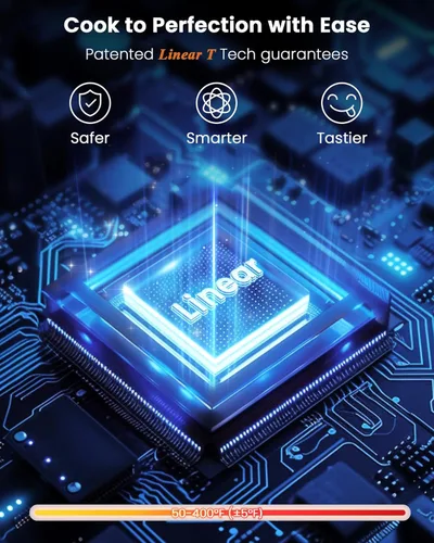 Miniatura 7 de Nuwave Brio Plus - Freidora de aire de 8 cuartos de galón, nueva y mejorada, sin PFAS, 7 funciones digitales de cocción de un solo toque que freír