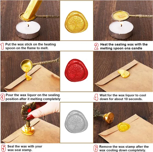 Miniatura 5 de Juego de Pluma y Tinta, Juego de Tinta de Pluma de Pluma Incluye Pluma de Pluma y pluma de inmersión de madera, Tinta, 17 Puntas de Repuesto, Base