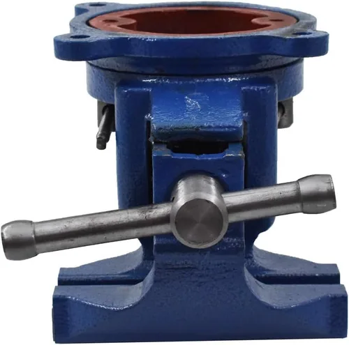 Miniatura 6 de Tornillo de banco resistente de 4 pulgadas, base giratoria de 360 grados y cabeza con yunque para el hogar, abrazadera para manualidades, pintura