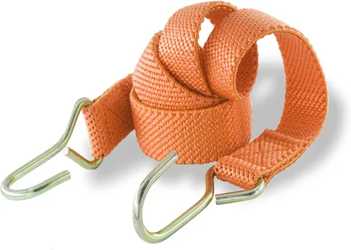 Marcobrothers Cuerdas elásticas planas con ganchos, cuerda elástica resistente (32 pulgadas x 2, naranja)