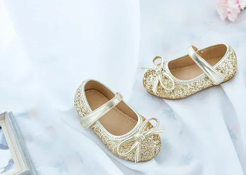 Miniatura 4 de Otter MOMO Zapatos planos de bailarina para niña, con lazo decorativo, ideales para llevar con vestido y combinan bien con flores, para escuela