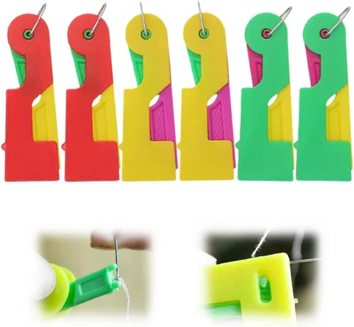 Enhebrador automático de agujas, nuevo enhebrador de agujas para máquina de coser, enhebradores de agujas, enhebradores de agujas de plástico, 6