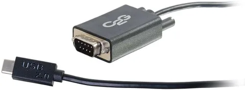 Miniatura 4 de C2G Adaptador USB, USB 2.0, cable adaptador USB C a DB9, negro, 3.28 pies (3.3 ft), Cables to Go 29470
