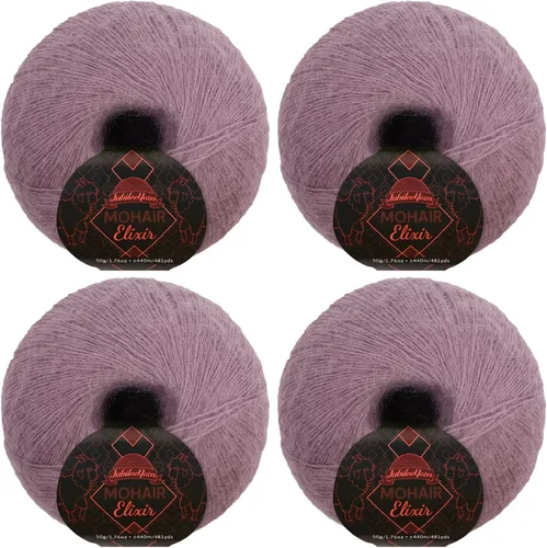 Miniatura 74 de JubileeYarn Mohair Elixir Yarn - 50g/Skein Baby Wool Blend - Cosmopolitan - 1 Skein