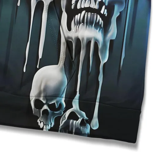 Miniatura 4 de Lontse Hoodies Men Skull 3D Graphic Print Sweatshirts Pullover Tops with Pocket