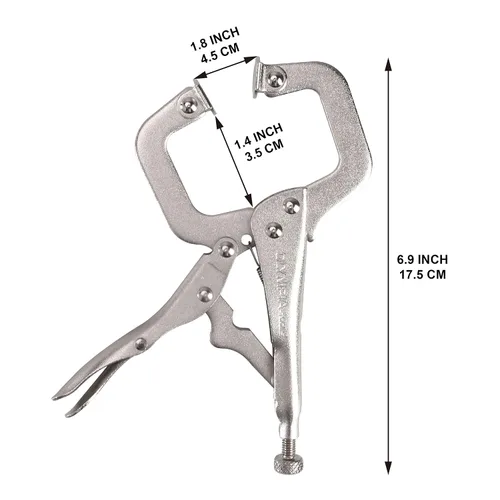 Miniatura 4 de Olympia Tools Abrazadera C de bloqueo de 6.0 in, plata (11-406)