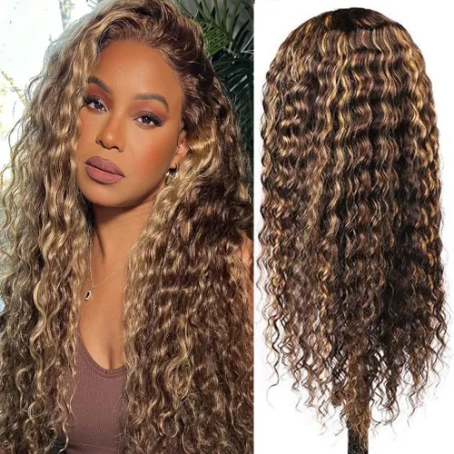 Miniatura 26 de Peluca de cabello humano con encaje frontal 99j borgoña ondulada profunda, 13x4, peluca frontal prearrancada, densidad del 180%, peluca rizada