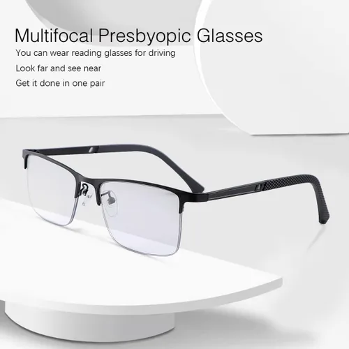 Miniatura 6 de MIRYEA Transición Fotocrómica Progresiva Multifocus Lectura Gafas de sol Protección UV Lectores de Sol Gafas Anti Luz Azul