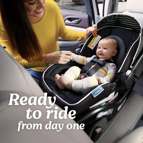 Miniatura 2 de Graco SnugRide Lite LX - Asiento de automóvil para bebé, asiento trasero ligero para bebés de 4 a 30 libras, base ajustable de 4 posiciones, Lila Mod