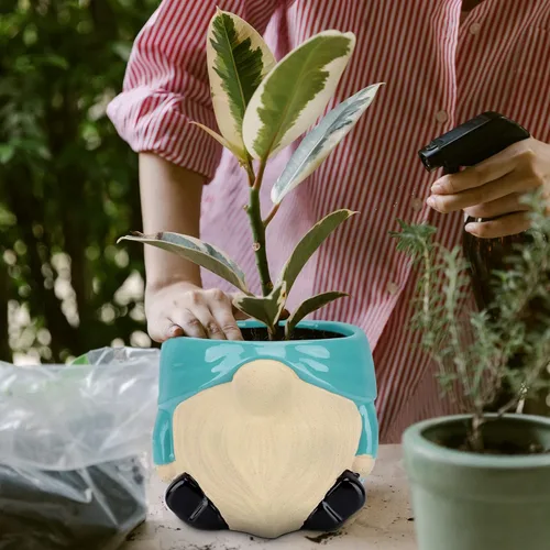 Miniatura 4 de Maceta de Cerámica de 6 Pulgadas Macetas para Plantas de Interior y Exterior Macetas para Flores Maceta para Plantas Suculentas Maceta de Mediados