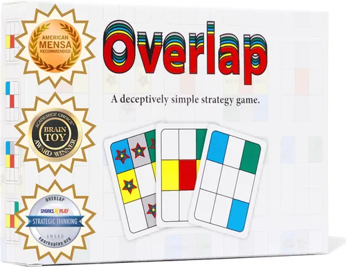 Niche Nation Games Superposición – Juego de cartas de estrategia engañosamente simple y galardonado para adultos y familias – Juego para 2 jugadores