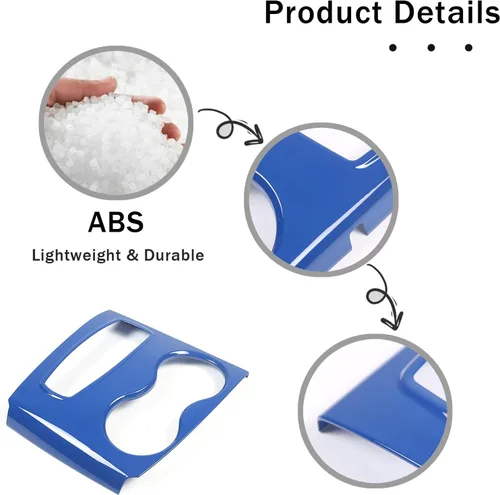 Miniatura 7 de Cubierta del panel de la palanca de cambios para Honda Pilot 2016-2022/Ridgeline 2020-2023/Passport 2019-2023, accesorios de plástico ABS para Azul