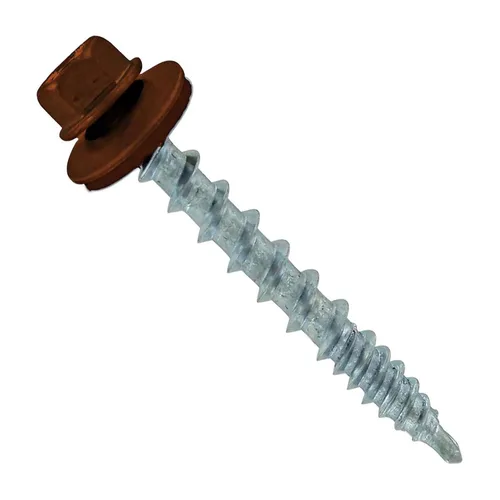 Miniatura 19 de Fasteners Plus ST Fastening Kwikseal Woodbinder Tornillos de Metal a Madera #10 X 1 Burgundy con Arandela de Goma EPDM, 250 Unidades - Diseñados