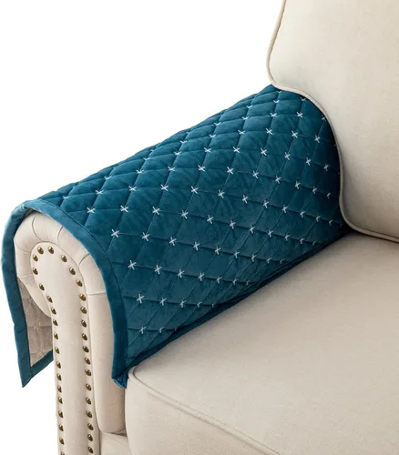 Miniatura 17 de Eismodra Fundas para reposabrazos para sofá, respaldo, fundas antideslizantes para sillón para perros, gatos y mascotas, sofá biplaza reclinable