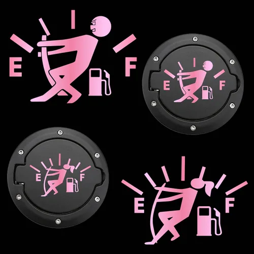 Miniatura 12 de 2 calcomanías divertidas para automóvil, calcomanías vacías para medidor de gas, gráficos de alto consumo de gas, calor y resistente al agua, no se