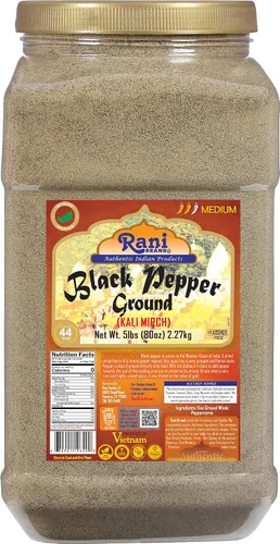Miniatura 7 de Rani - Polvo fino de pimienta negra de 80 malla, 400 onzas, caja a granel de 25.0 lbs ~ Todo natural Vegano Apto para gluten Sin OMG Kosher