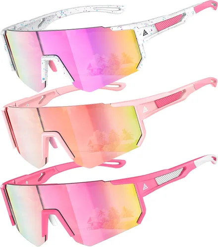 Miniatura 14 de Gafas de sol para niños jóvenes béisbol sóftbol gafas de sol para niñas niños de 4-14 años protección UV deportes niños paquete de 3