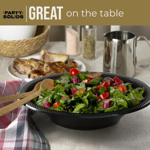 Miniatura 4 de Exquisite Party Solids - Cuencos desechables de plástico de 12 onzas para sopa de comida caliente, 100 unidades, para sopa, ensalada, cereales