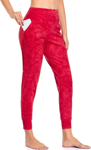 Miniatura 61 de Oalka - Pantalones deportivos para mujer, con cintura alta y bolsillos, para hacer deporte, yoga y entrenar