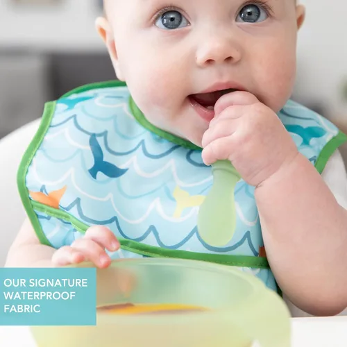 Miniatura 3 de Bumkins Baberos, para bebé niña o niño, bebé de 3 a 9 meses, esencial imprescindible para comer, alimentar, suministros de destete para bebés, tela