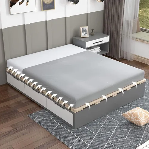 Miniatura 8 de Tabla de cama plegable, Tatami Bedstead de madera maciza a prueba de humedad, marco de tablón plegable y transpirable (tamaño : 23.6 x 74.8 in)