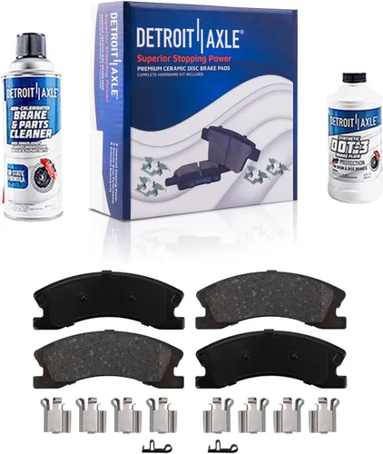 Miniatura 18 de Detroit Axle - Pastillas de freno de cerámica delanteras Reemplazo de pinza de freno derecha para Dodge Ram 1500 Dakota, Ram 1500 Classic - Juego