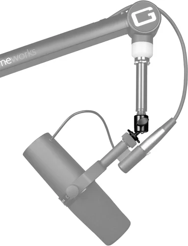 Miniatura 11 de Gator Frameworks Adaptador de micrófono de cabeza de bola y enchufe con ajuste de ángulo, (GFW-MIC-BALLHEAD-MT)