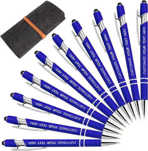 Miniatura 69 de Bolígrafos personalizados con lápiz óptico y grabado gratis, bolígrafos personalizados para negocios, graduación, aniversarios (hasta 500 unidades)